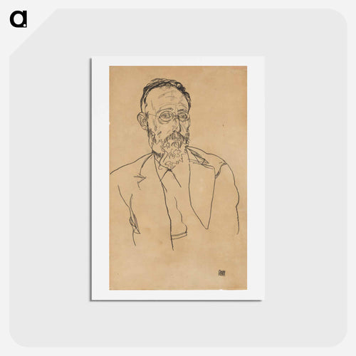 Heinrich Gomperz, Univ.-Prof., Dr.philosopher by Egon Schiele - エゴン シーレ Postcard.