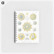 アートメモ帳-Polycyttaria–Vereins-Strahlinge from Kunstformen der Natur - エルンスト ヘッケル Memo.