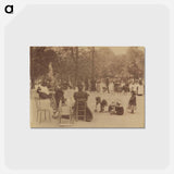 アートポストカード-Women and Children in the Luxembourg Gardens
 - ウジェーヌ アジェ Postcard.