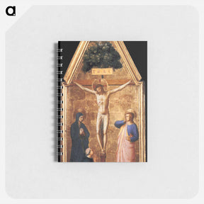 アートメモ帳-Crucified Christ with the Virgin, St. John the Evangelist and Cardinal Juan de Torquemada - フラ アンジェリコ Memo.