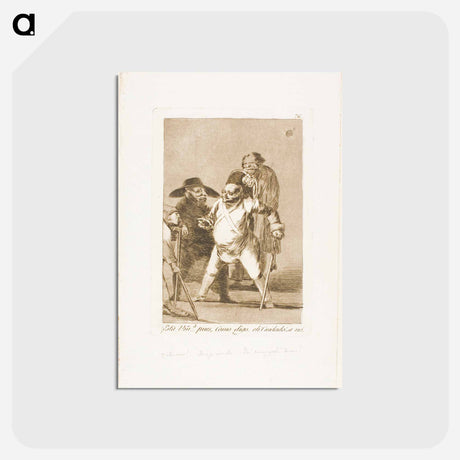 アートポストカード-Los Caprichos - フランシスコ デ ゴヤ Postcard.