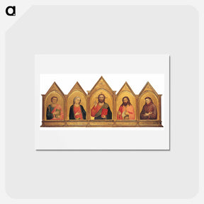 アートポストカード-Peruzzi Altarpiece - ジョット ディ ボンドーネ Postcard.