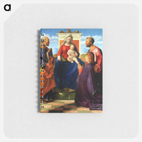 アートメモ帳-Madonna and Child Enthroned with Peter and Paul and a Donor - ジョヴァンニ ベッリーニ Memo.