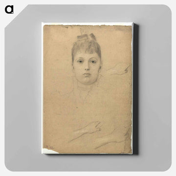 Woman Lying on her Back, Partly Dressed - グスタフ クリムト Canvas.