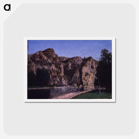 アートポストカード-La Meuse a Freyr - ギュスターヴ クールベ Postcard.