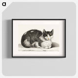 Reclining cat - Jean Bernard Poster.