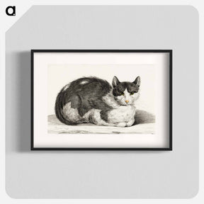 アートポスター-Reclining cat - ジャン ベルナール Poster.