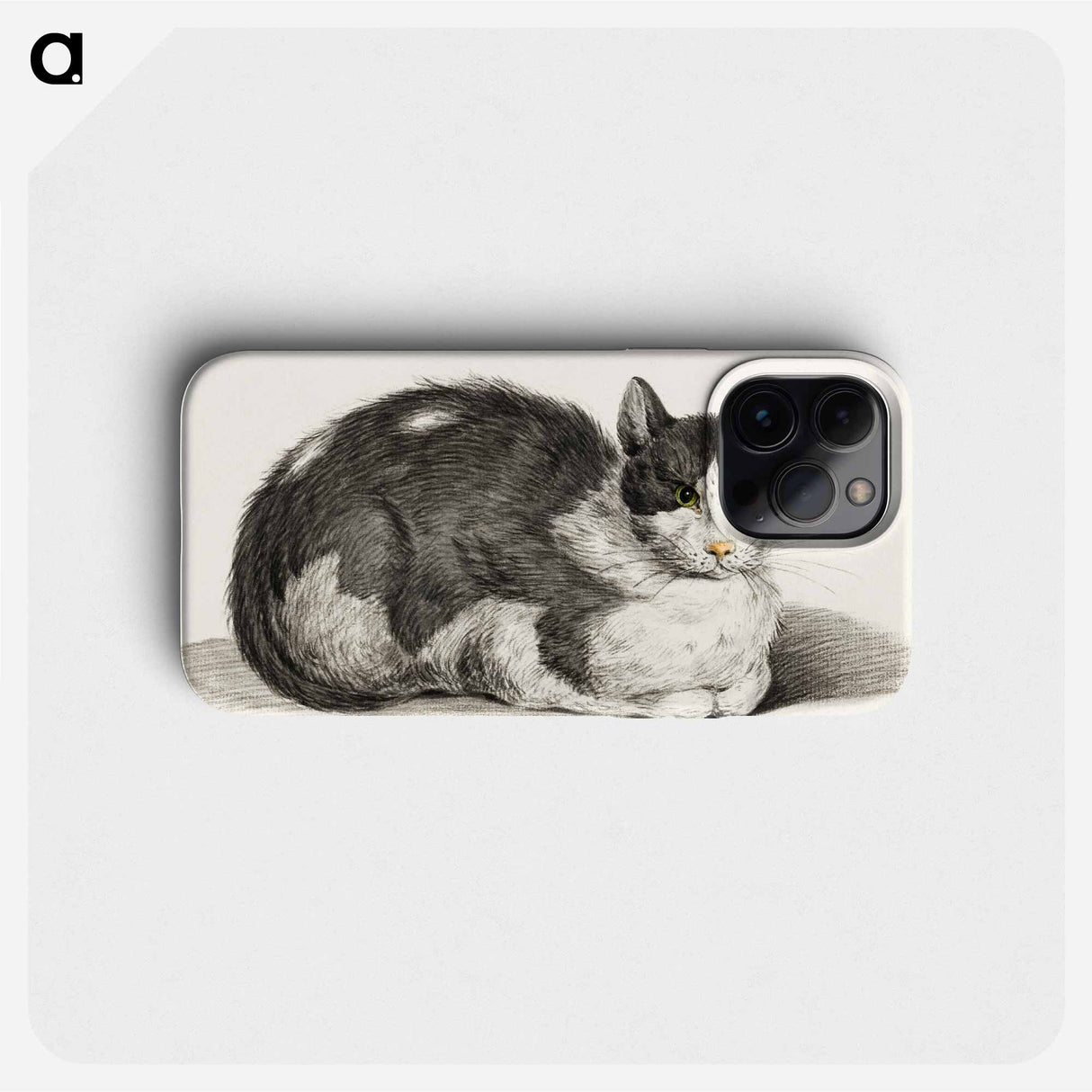 Reclining cat - Jean Bernard Phone Case.