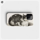 Reclining cat - Jean Bernard Phone Case.