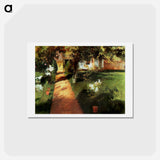 Garden - ジャン フランソワ ミレー Postcard.