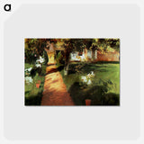 Garden - ジャン フランソワ ミレー Postcard.
