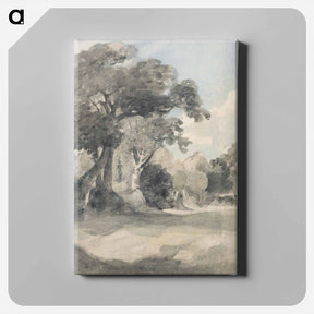 アートパネル-Trees in a Meadow
 - ジョン コンスタブル Canvas.