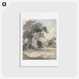 アートポストカード-Trees in a Meadow
 - ジョン コンスタブル Postcard.