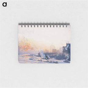 アートメモ帳-Winter Sunset, New York Harbor
 - ジョセフ ペネル Memo.