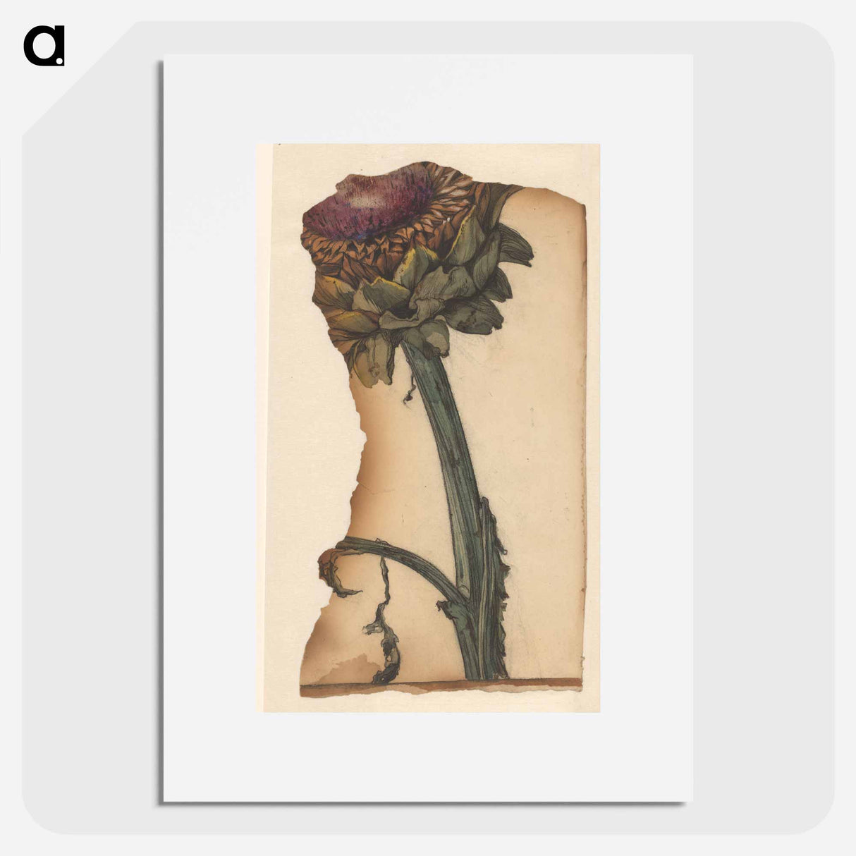 Zonnebloem (fragment) - Julie de Graag Poster.