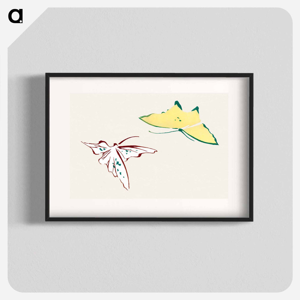 Abstract butterfly - Kamisaka Setsuka Poster.