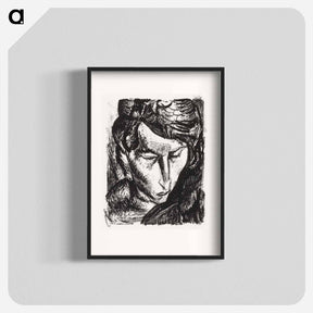 アートポスター-Portrait of an unknown woman - レオ ヘステル Poster.