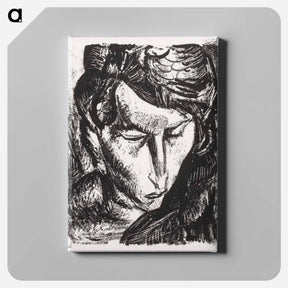 アートパネル-Portrait of an unknown woman - レオ ヘステル Canvas.