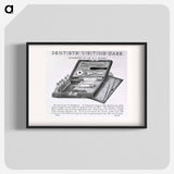 アートポスター-Dental Instruments & Apparatus: Advertisement for Dentists' Visiting Case
 - 国立医学図書館 Poster.