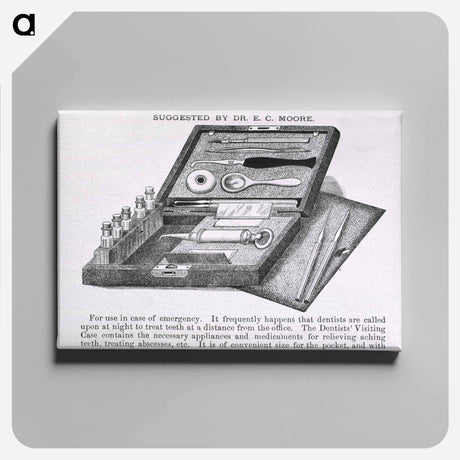 アートパネル-Dental Instruments & Apparatus: Advertisement for Dentists' Visiting Case
 - 国立医学図書館 Canvas.