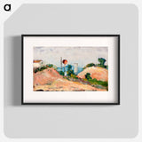 Railroad Cut (La Tranchée) - ポール セザンヌ Poster.