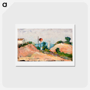 アートポストカード-Railroad Cut (La Tranchée) - ポール セザンヌ Postcard.