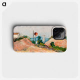 Railroad Cut (La Tranchée) - ポール セザンヌ Phone Case.