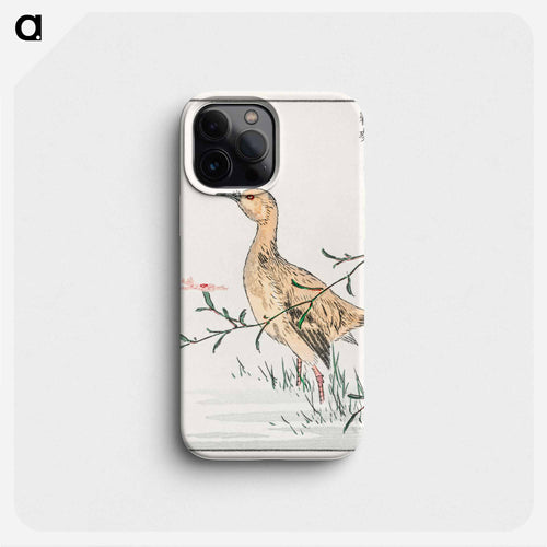 Eastern Redshank and Pink Flower
 - 鳥類図鑑 Phone Case.