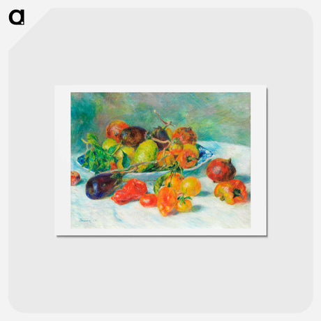 アートポストカード-Fruits of the Midi - ピエール オーギュスト ルノワール Postcard.