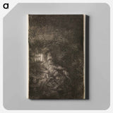 The Rest on the Flight - Rembrandt van Rijn Canvas.