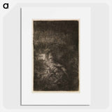 The Rest on the Flight - Rembrandt van Rijn Poster.