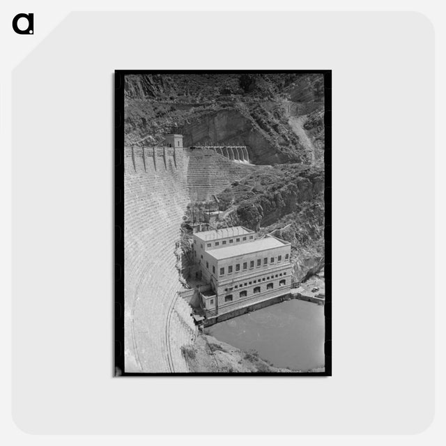 アートポストカード-Power House at Roosevelt Dam
 - ラッセル リー Postcard.