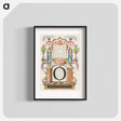 アートポスター-Guide for Constructing the Letter O from Mira Calligraphiae Monumenta
 - 書道のお手本 Poster.