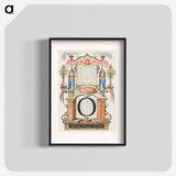 アートポスター-Guide for Constructing the Letter O from Mira Calligraphiae Monumenta
 - 書道のお手本 Poster.
