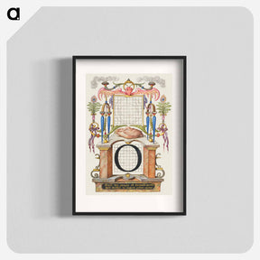 アートポスター-Guide for Constructing the Letter O from Mira Calligraphiae Monumenta
 - 書道のお手本 Poster.