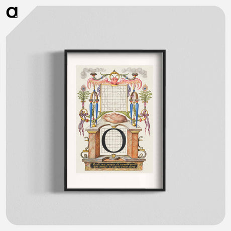 アートポスター-Guide for Constructing the Letter O from Mira Calligraphiae Monumenta
 - 書道のお手本 Poster.