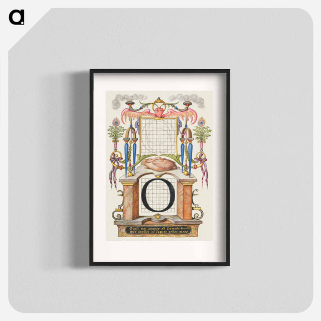 アートポスター-Guide for Constructing the Letter O from Mira Calligraphiae Monumenta
 - 書道のお手本 Poster.