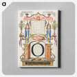 アートパネル-Guide for Constructing the Letter O from Mira Calligraphiae Monumenta
 - 書道のお手本 Canvas.