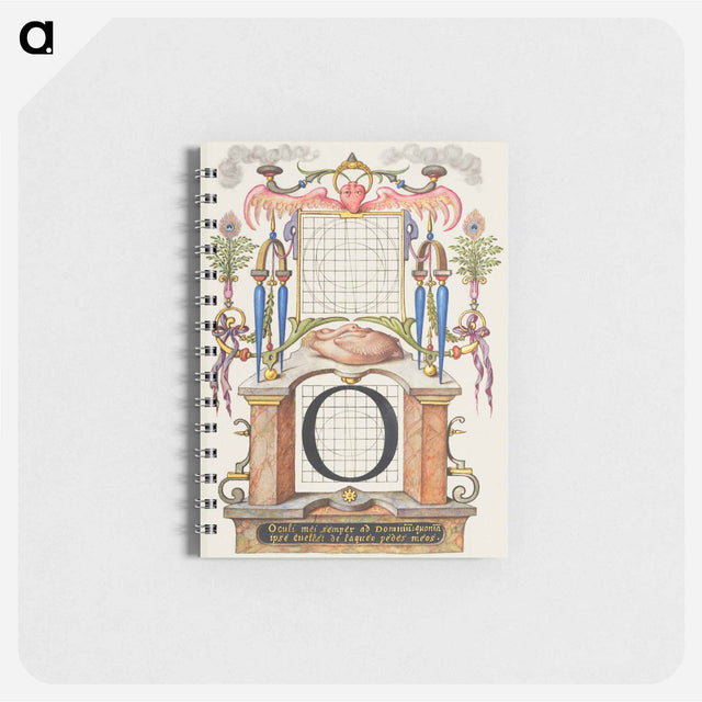 アートメモ帳-Guide for Constructing the Letter O from Mira Calligraphiae Monumenta
 - 書道のお手本 Memo.