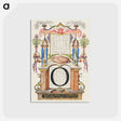 アートポストカード-Guide for Constructing the Letter O from Mira Calligraphiae Monumenta
 - 書道のお手本 Postcard.