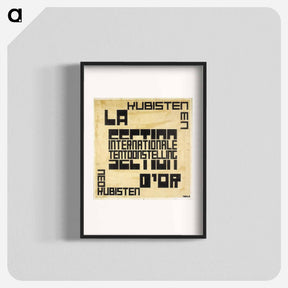 アートポスター-Design for an exhibition poster for "La Section d'Or" - テオ ファン ドゥースブルフ Poster.