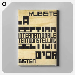 アートパネル-Design for an exhibition poster for "La Section d'Or" - テオ ファン ドゥースブルフ Canvas.