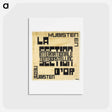 アートポストカード-Design for an exhibition poster for "La Section d'Or" - テオ ファン ドゥースブルフ Postcard.