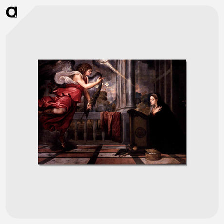 アートポストカード-Annunciation - ティツィアーノ ヴェチェッリオ Postcard.