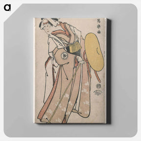 アートパネル-Iwai Hanshirō IV as the pilgrim Otoma, daughter of Ohina from Inamuragasaki in Kamakura - 東洲斎 写楽 Canvas.