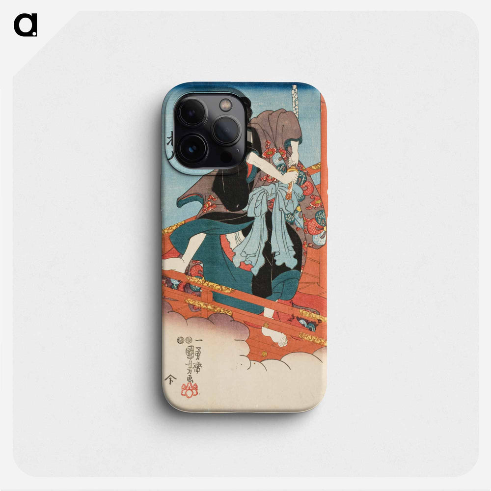 Iwai Hanshirō V in the Role of Shirai Gonpachi - 歌川 国芳 Phone Case.