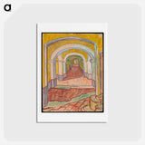 アートポストカード-Corridor in the Asylum - フィンセント ファン ゴッホ Postcard.