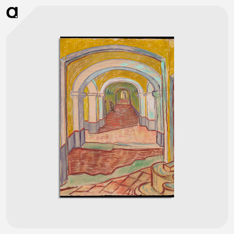 アートポストカード-Corridor in the Asylum - フィンセント ファン ゴッホ Postcard.