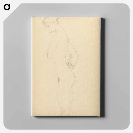 アートパネル-Standing Female Nude in Profile
 - ウィーン博物館 Canvas.
