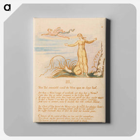 アートパネル-The Book of Thel, Plate 6 - ウィリアム ブレイク Canvas.